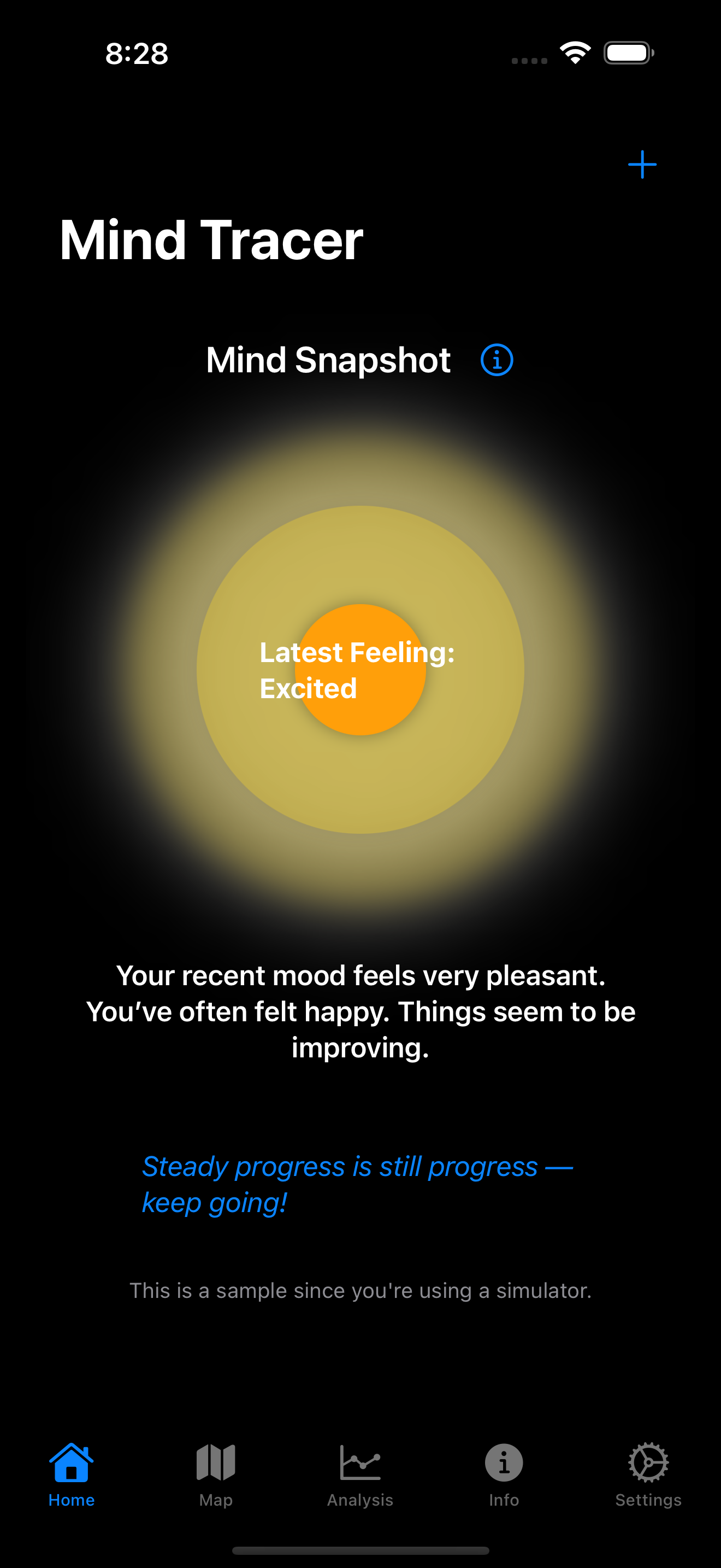 Mind Tracer main screen